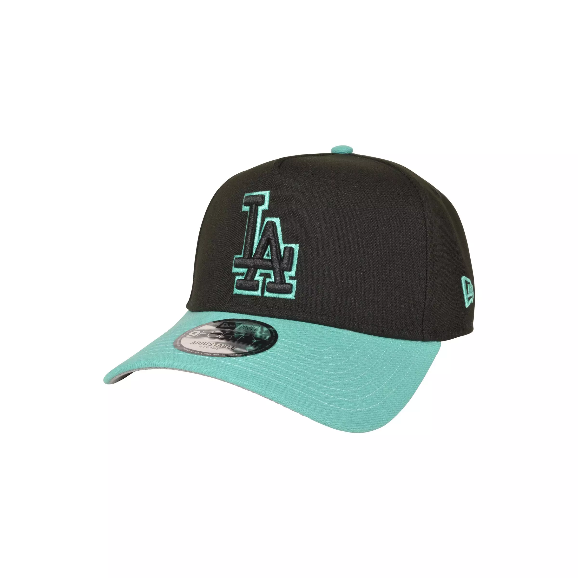 New Era Los Angeles Dodgers 9FORTY A-Frame Snapback Hat-Black/Mint